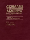 Germans to America, Volume 30 June 1873-Nov. 1873